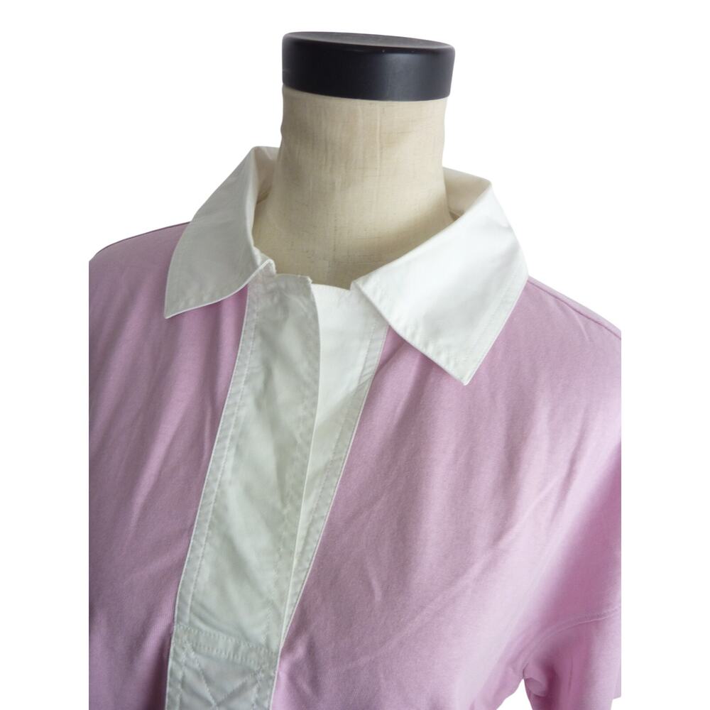 NWOT Everlane The Retro Jersey Polo Mauve Bone Purple size XS - Picture 6 of 8